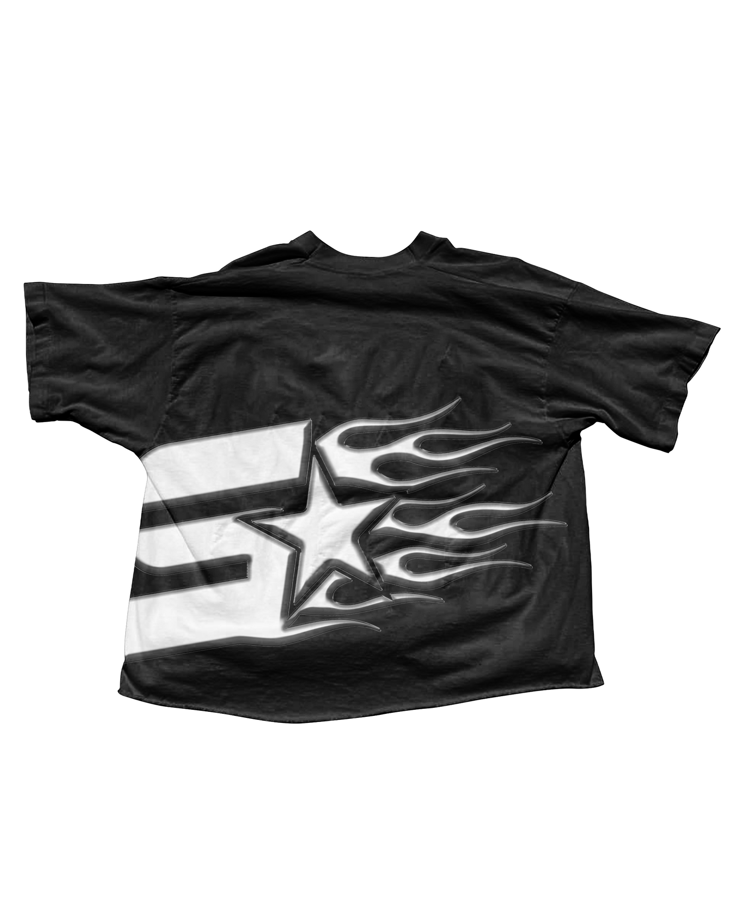 Black Keffiyeh Cropped T-Shirt