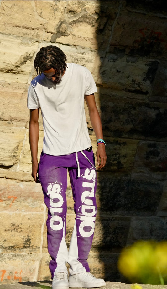 Purple Flare Pants