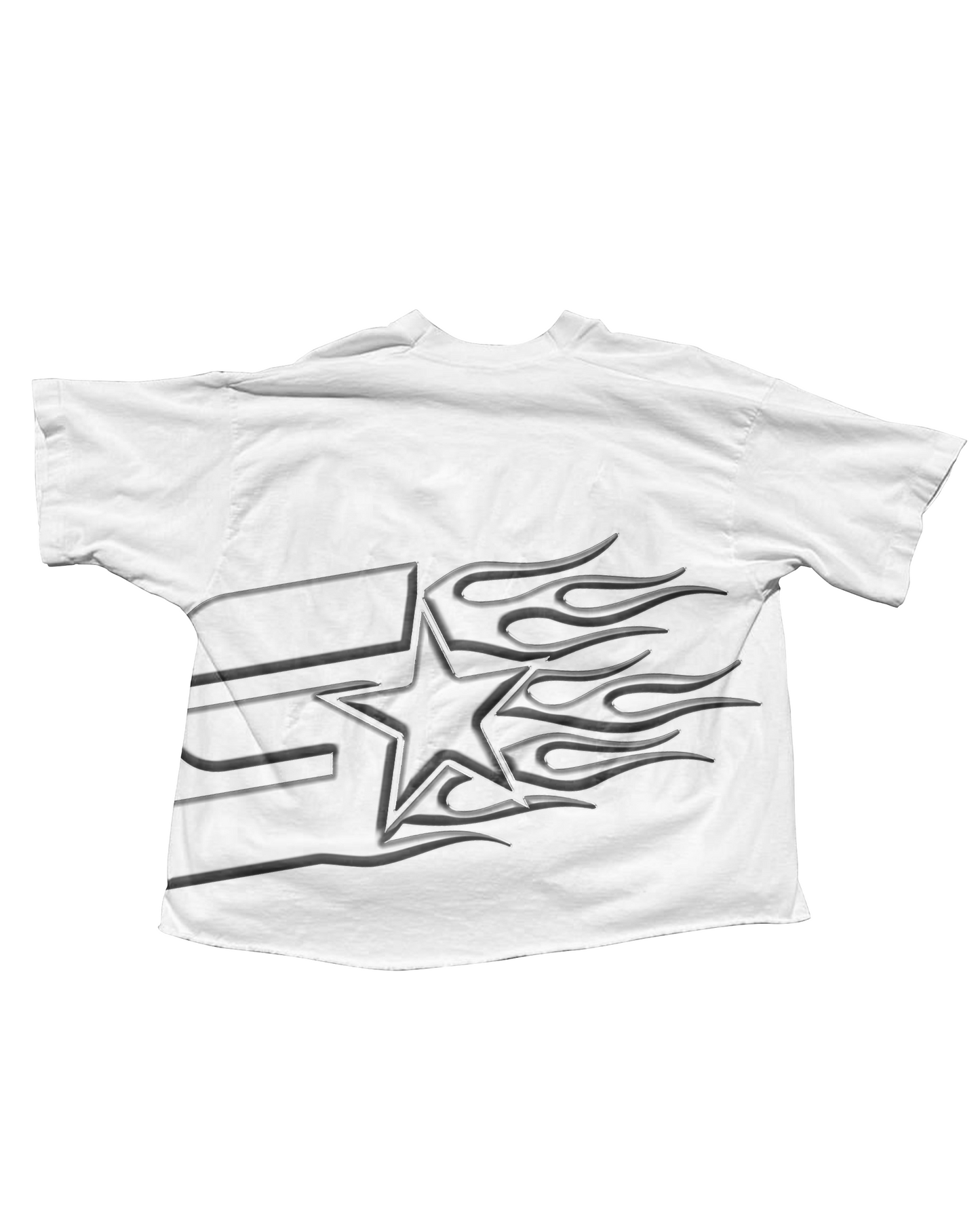 White Keffiyeh Cropped T-Shirt