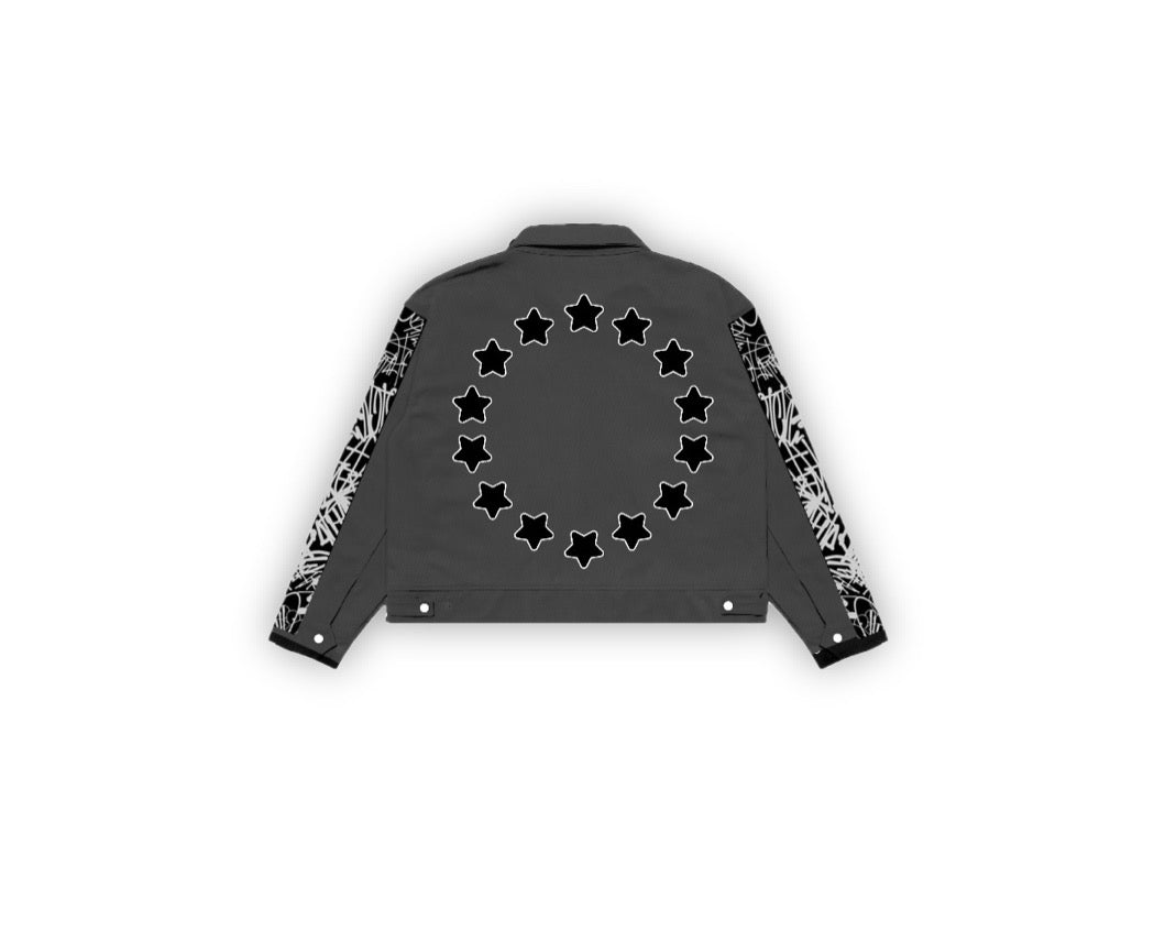 Grey Denim Jean Jacket.